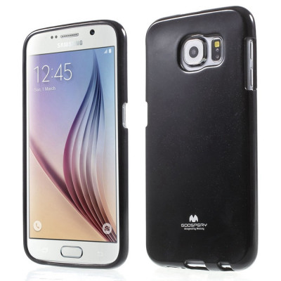 Силиконови гърбове Силиконови гърбове за Samsung Силиконов гръб ТПУ MERCURY Jelly case за Samsung Galaxy S6 edge G925 черен